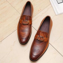 Fashion Luxury Leather Men shoes-G090301